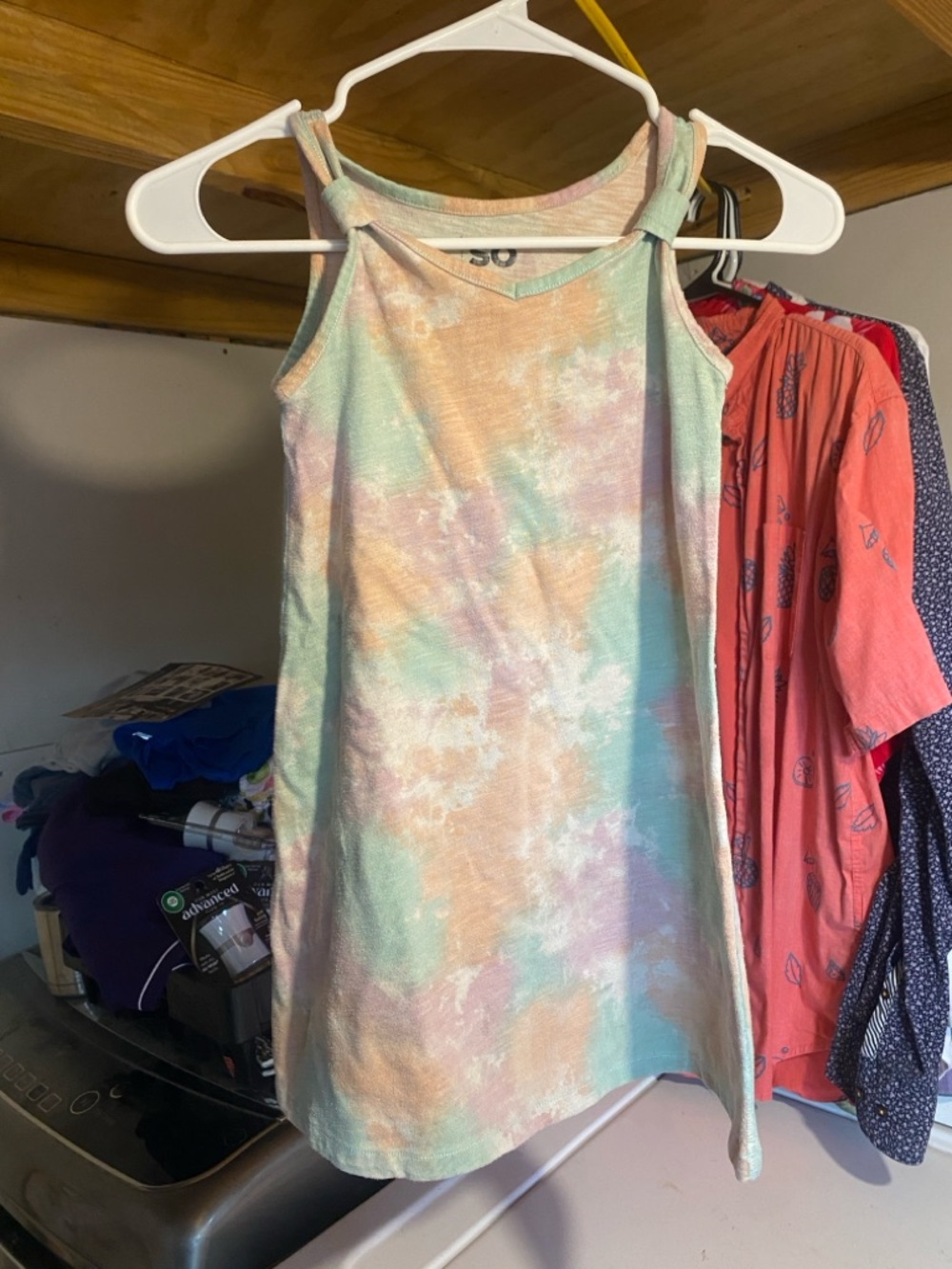 Kohl's SO Girls Pastel Tie-Dye Tank Dress